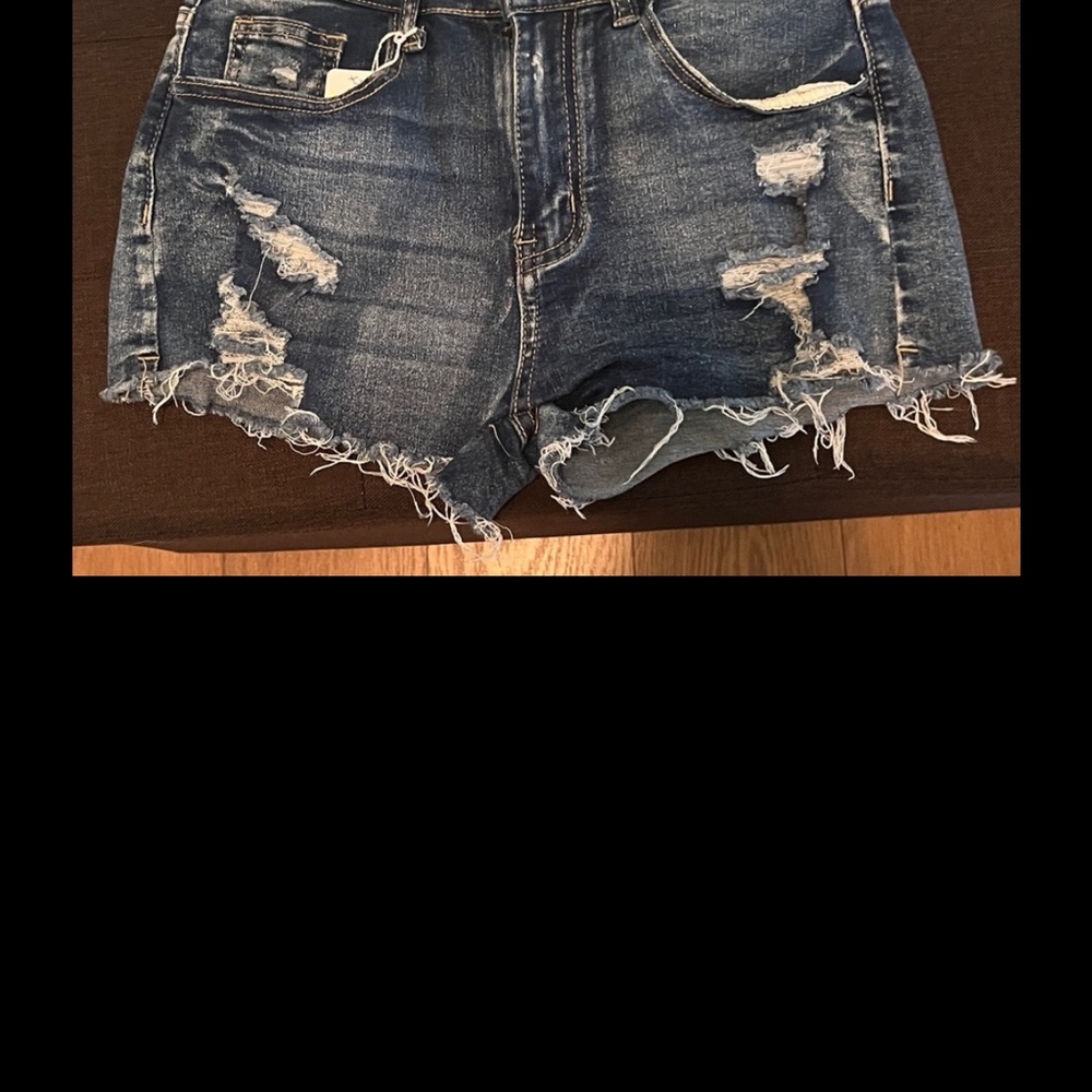 #1262** Distressed Denim Women Shorts - Picture 3 of 10